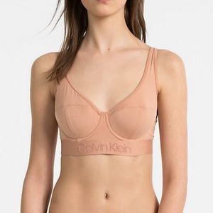 tonal logo lightly lined bralette